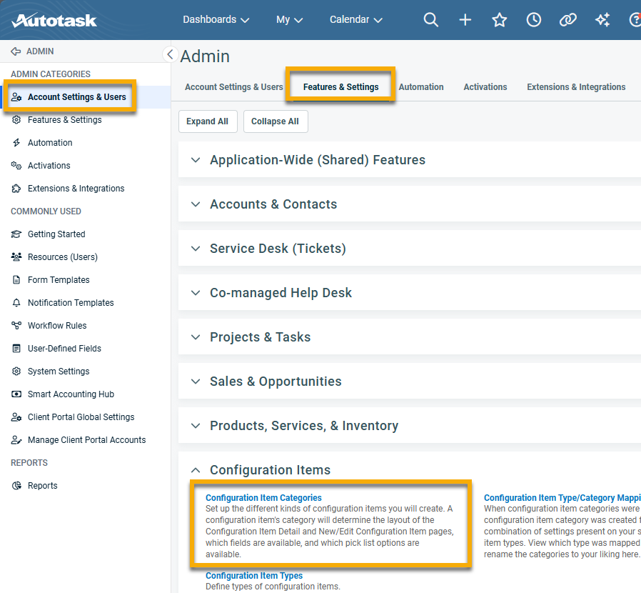 autotask_configuration item categories breadcrumbs.png
